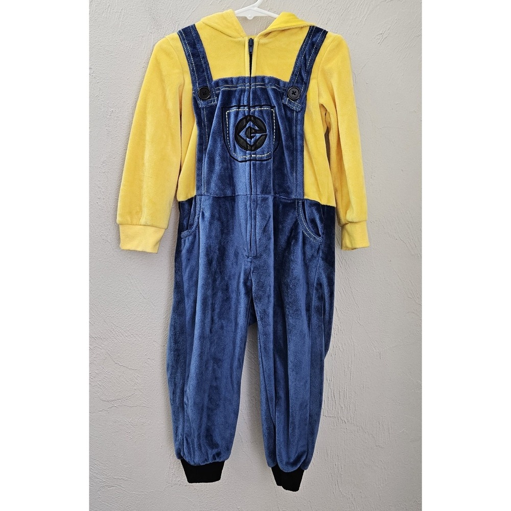 Minions One Piece Bodysuit Toddler Size 2T Full Zip Costume Spirit Halloween